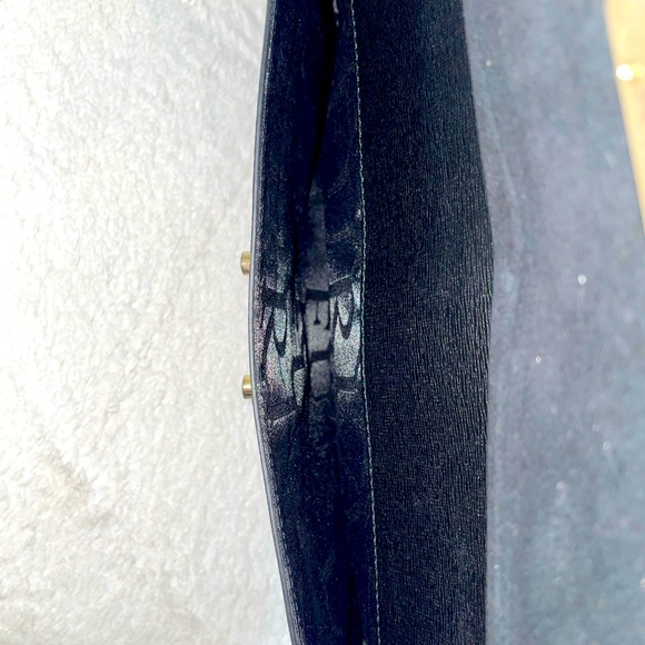 Furla Black Leather Handbag - handle‎ wear needs repair - Picture 6 of 10